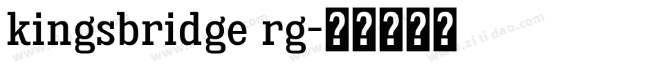 kingsbridge rg字体转换